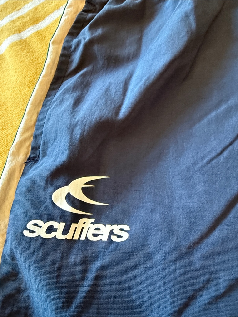 Scuffers Navy Track Pants with Side Stripes - Picture 2 of 4